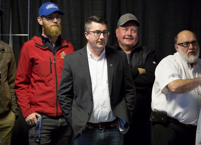  MLA elect Nathan Cooper watches as results come in. Noel West/MVP Staff