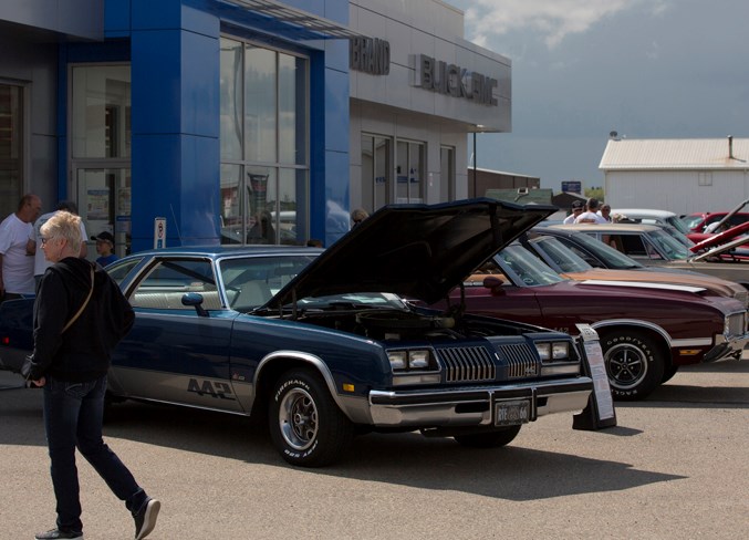 Another view of vehicles on display during the show.