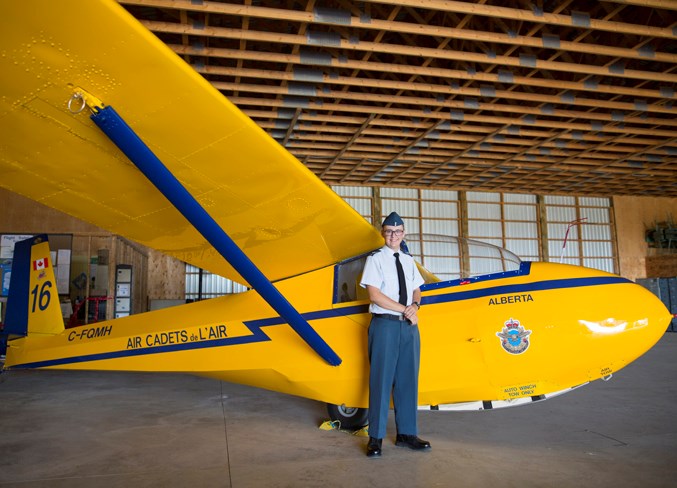 Zachary Taylor at the Netook Gliding Centre on Sept. 14.