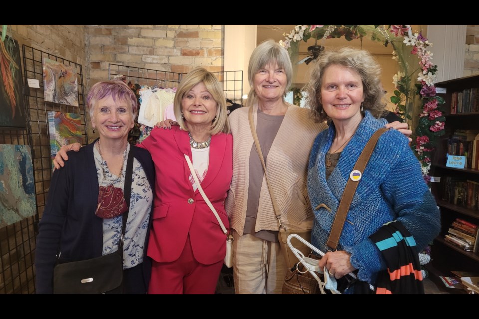 Abuse Hurts volunteers Martha Sheppard (from left), founder Ellen Campbell, Marlene O'neill and Donna Kosar.