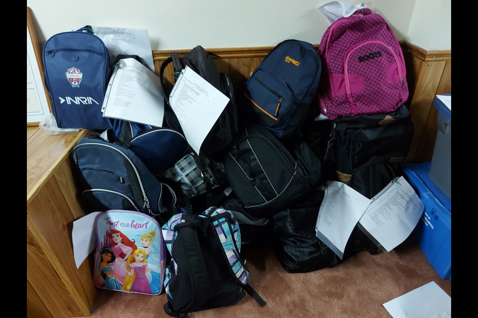 So far, Newmarket's The Church of Jesus Christ of Latter-Day Saints has filled 25 backpacks for Ukrainians living in war-torn areas.