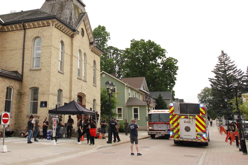 Central York Fire Services responded to an alarm at the Old Town Hall during filming the afternoon of June 15.