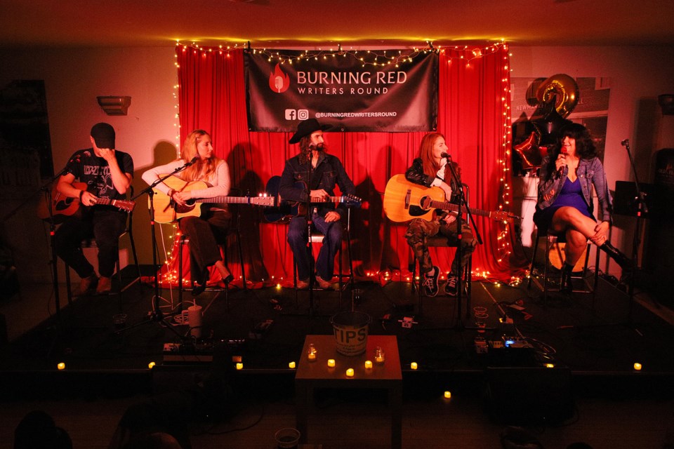 Bianca Rollo's Burning Red Writers Round celebrated its 2nd anniversary in Newmarket on Sunday, drawing singer-songwriters and their fans from across York Region.  