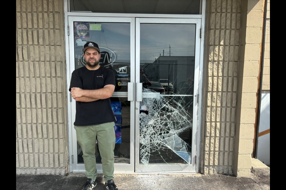 Kris Fekete, owner of Enter the Battlefield, was shocked to find his gaming and card store on Davis Drive had been broken into last night.