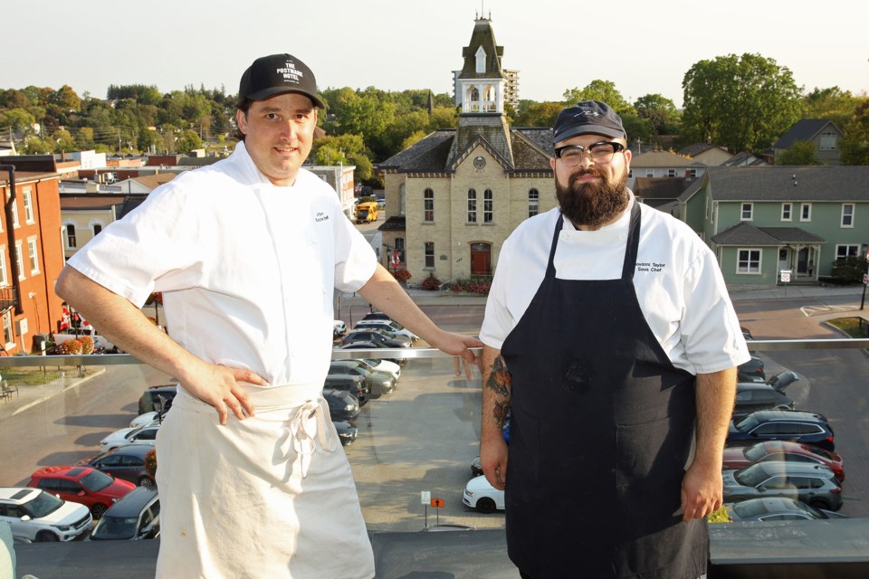 Postmark Hotel executive chef Jon Turner and sous chef Giovanni Taylor.