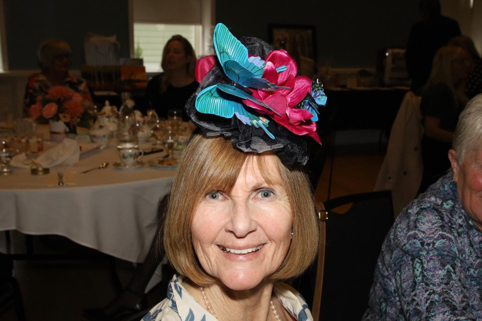 Trish Back had the best fascinator at the fundraising All Inn! high tea for Inn From the Cold at the Old Town Hall in Newmarket Nov. 3.