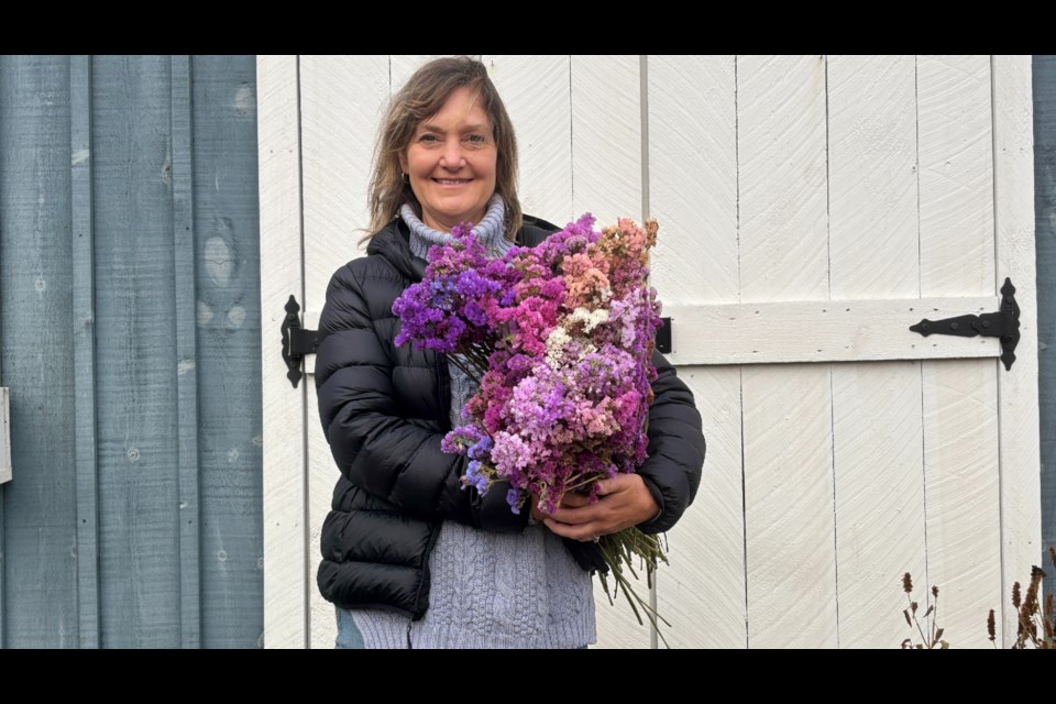 Janet Tuenschel, owner of Country Cut Flowers grows a variety of flowers on her land. 