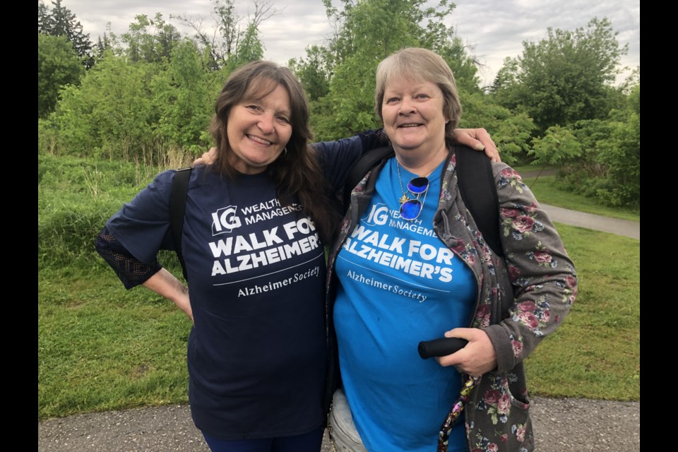 Newmarket resident Jean Cooper and Yvonne Banks were first-time participants in the IG Wealth Management Walk for Alzheimer’s in Richmond Hill. They walked in memory of Tom, Cooper’s husband, who died after a battle with young-onset dementia.