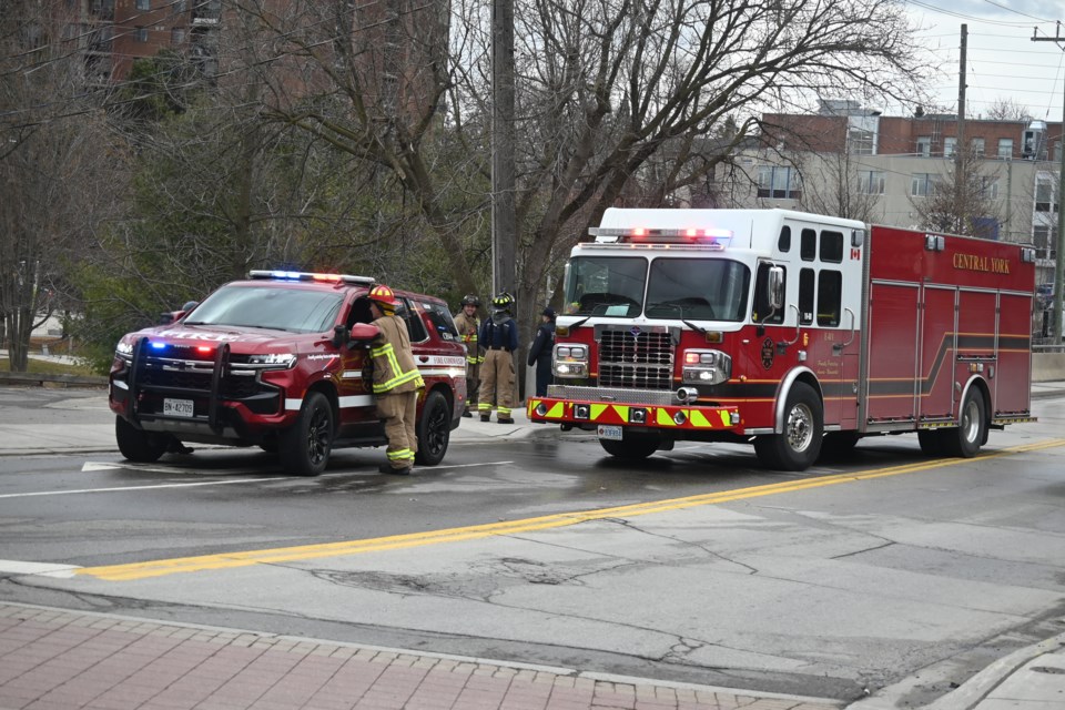 Central York Fire Services closed a section of Water Street to deal with a fire March 20.