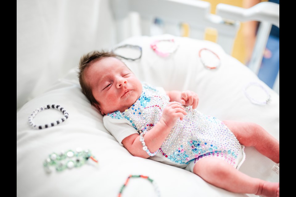 Babies in the neonatal intensive care unit at Southlake Regional Health Centre have been dressed in Taylor Swift-inspired outfits.