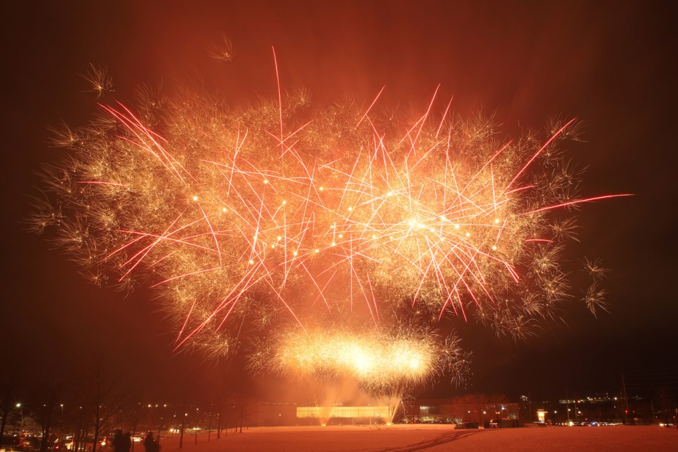 Happy New Year, Newmarket! Fireworks are the finale for the annual Tim Hortons First Night celebrations on New Year's Eve, Tuesday, Dec. 31, at the Magna Centre. Greg King for NewmarketToday