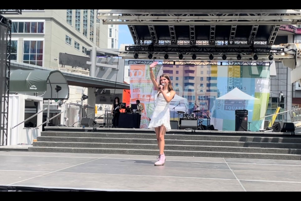 Charlotte Clementine says performing at Yonge-Dundas Square last year was her favourite performance of her career.