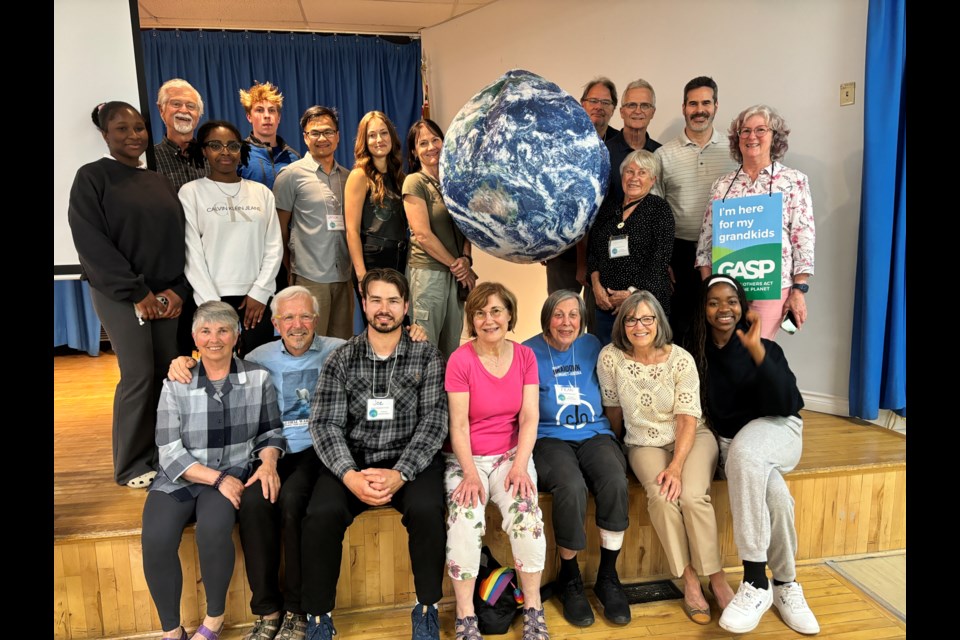 Members of Climate Action Newmarket-Aurora and participants in attendance gathered for a group photo.