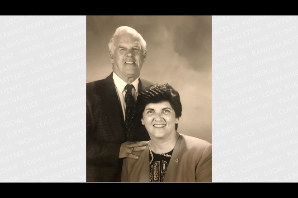 Betty Pedersen with her husband, former longtime Newmarket councillor Bob Scott. 