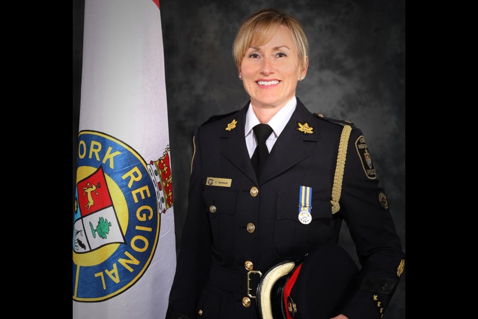 York Regional Police Supt. Cecile Hammond will take on the new role as deputy chief on July 20, 2020. Supplied photo/York Regional Police Services Board 