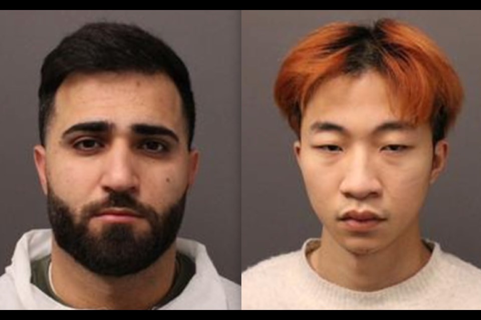 Abid Khugiani (left) and Oscar Peidi Liang have been charged in connection with the death of Yuk-Ying (Anita) Mui.