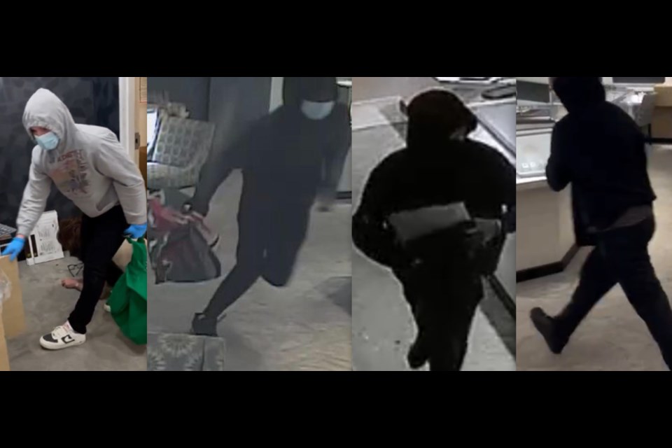 Police are looking for these suspects following a jewelry store robbery Monday in Richmond Hill.