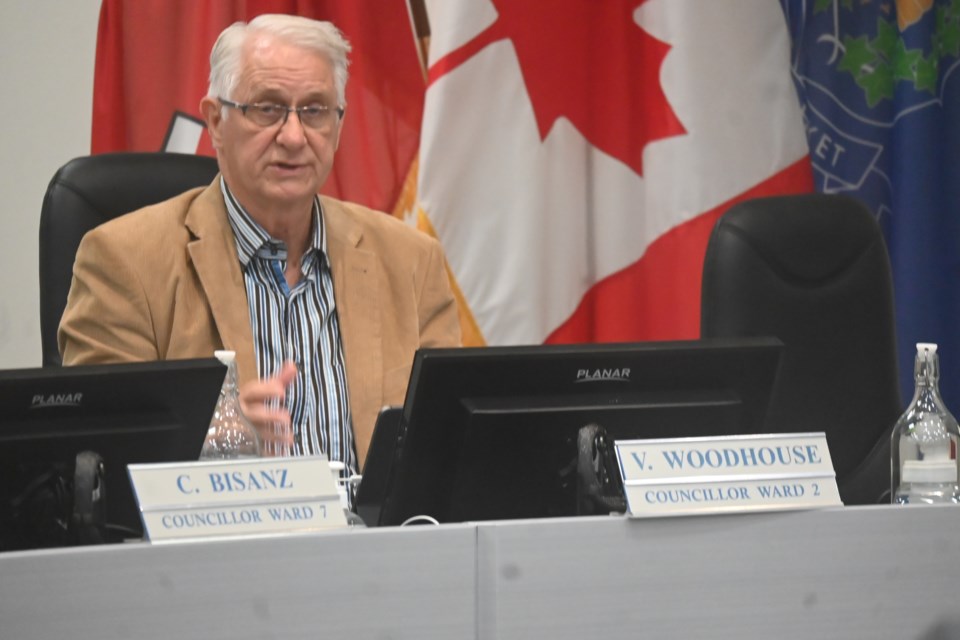 Newmarket Councillor Victor Woodhouse speaks during a May 27 council meeting about the proposal for his ward.