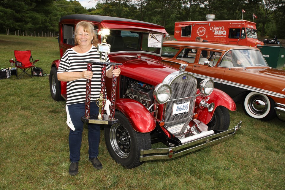 Donna Horton's 1929 Ford Model A took the Sponsor's Choice Award at the Newmarket Car Club's Crazy Car Show at Fairy Lake Park Saturday, Aug. 24. Greg King for NewmarketToday