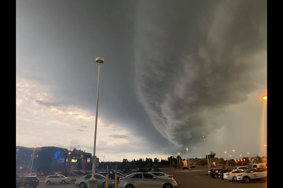 A resident captured this picture from the Best Buy on Green Lane showing a ridge of clouds moving across town around 6:45 p.m., Sept. 7. 