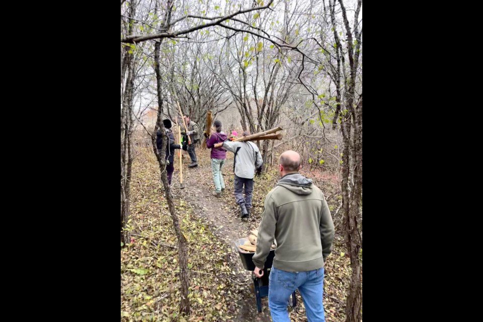 Part of the fun at the Durham Mountain Biking Association, under which the York Region chapter fall,  is creating trails in local forests.