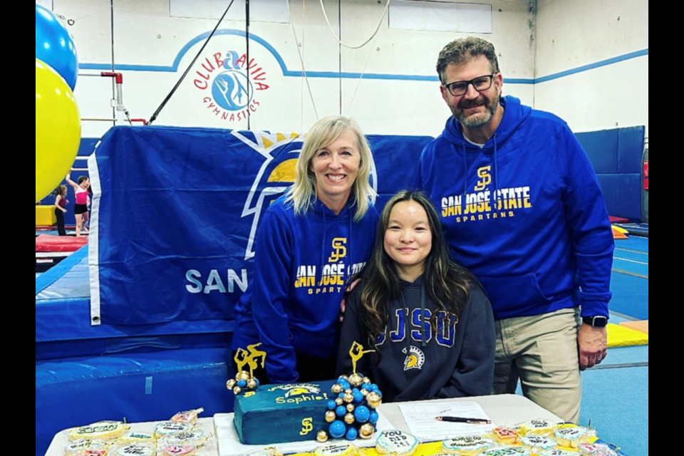 New Westminster's Sophie Patterson has earned a full scholarship to San Jose State University to compete with Spartan gymnastics, beginning in fall 2025.