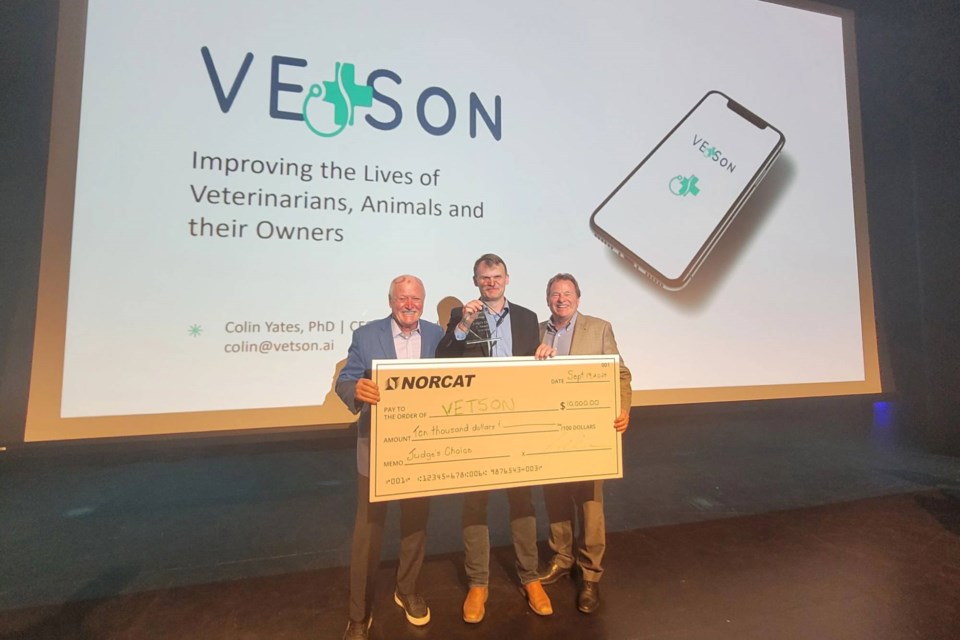 VETSon, which provides virtual veterinary care for farm animals, is the winner of the 2024 Pitch event, hosted by NORCAT and Northern Ontario Angels.