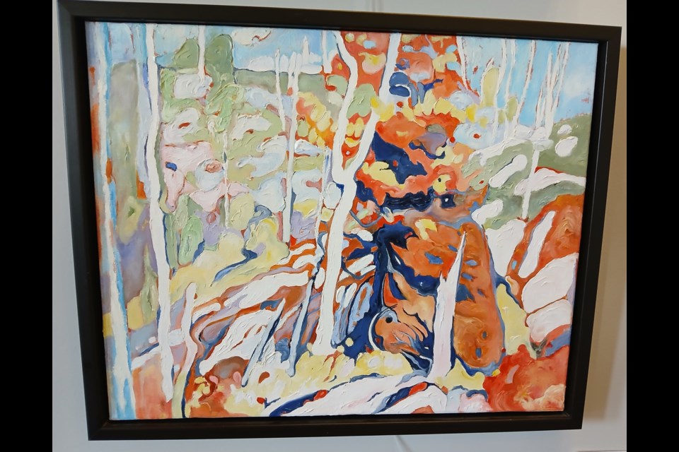 Autumn Study by Susan Wintrop is one of the artworks featured in a current display at the Niagara Pumphouse Arts Centre.