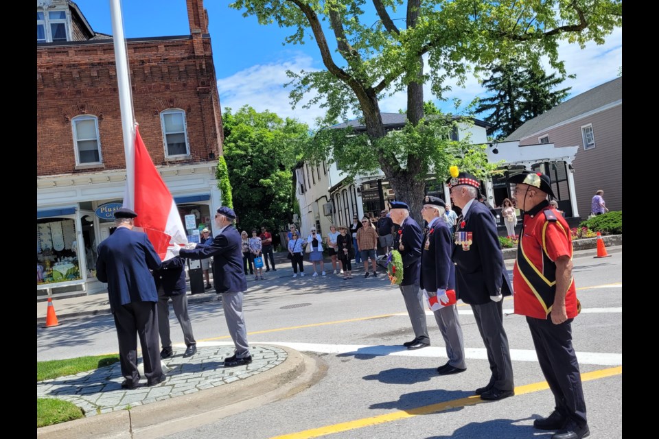 D-day 80th anniversary recognized with raising of flag that flew on ...