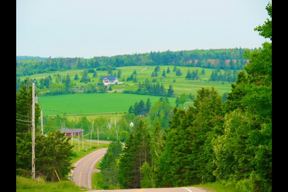 Beautiful countryside between Cavendish and Summerside.     