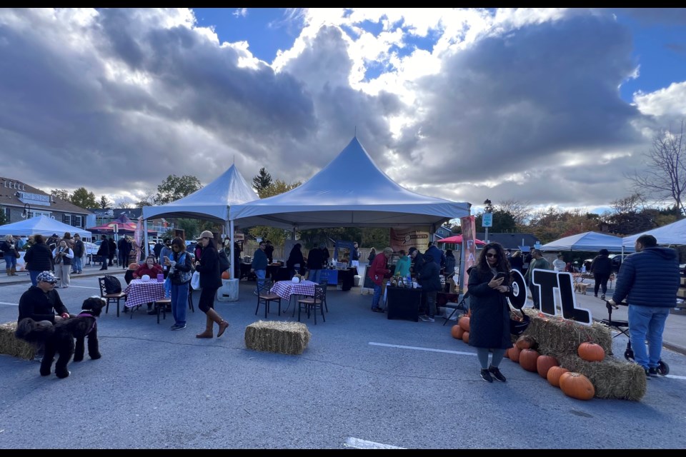 Colder weather did not deter people from visiting NOTL’s first Harvest Festival.