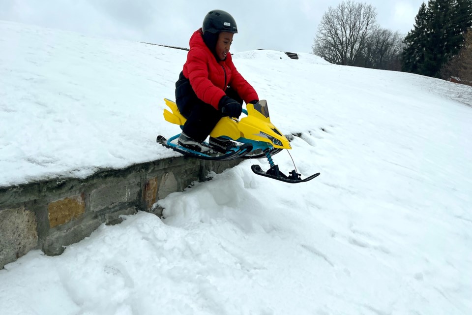 good-morning-mark-randles-grandson-gets-some-air-at-fort-george-on-a-snow-day