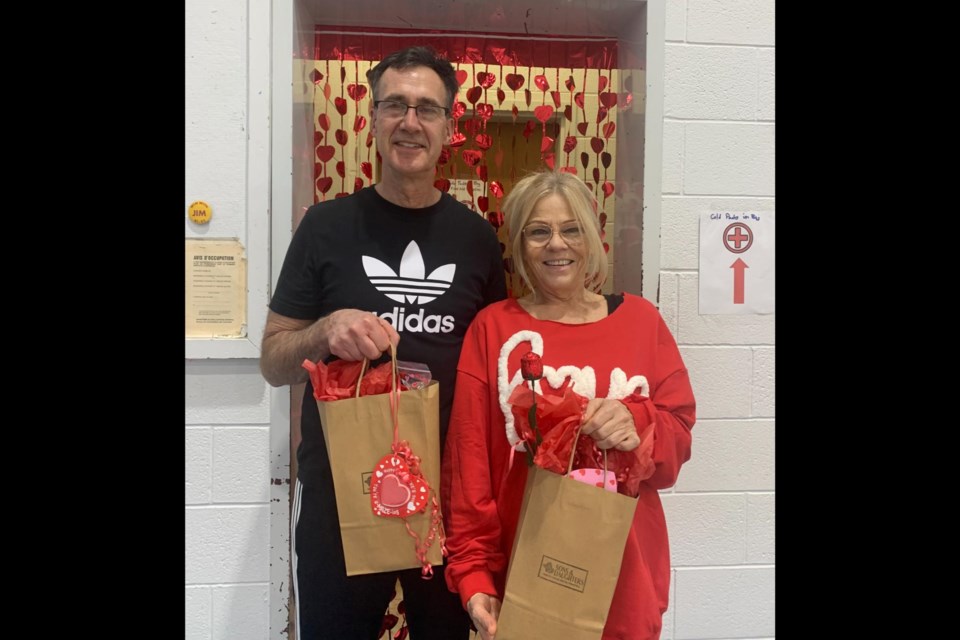 Ray DeJonge and Kathy Bott were winners of the first round robin in the Niagara Indoor Pickleball Association Valentine's Day tournament.