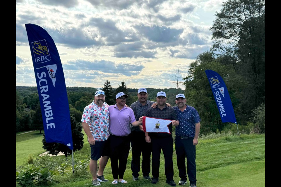 (Rockway Vineyards - from left to right): Kyle Beattie, Tim Summers, Jeffry Janz, Donny Churchill, Eric Djian.