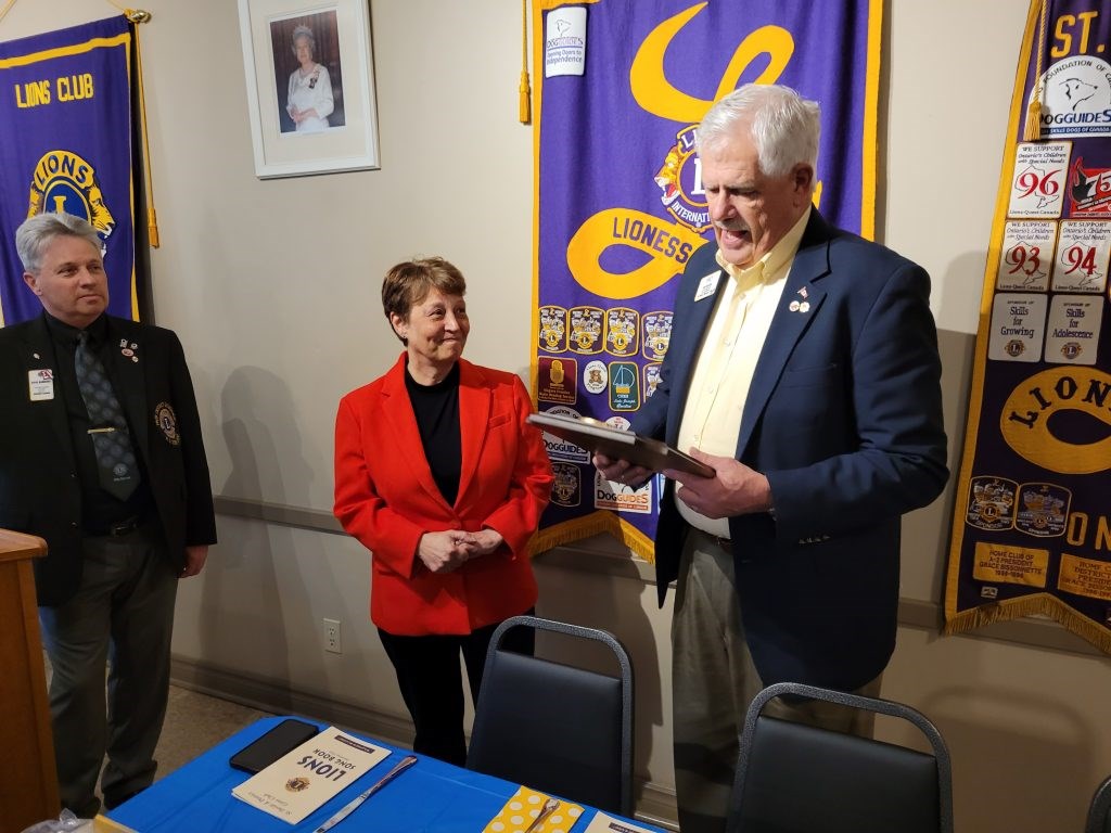 St. Davids Lions Club honours lord mayor - Niagara-on-the-Lake Local