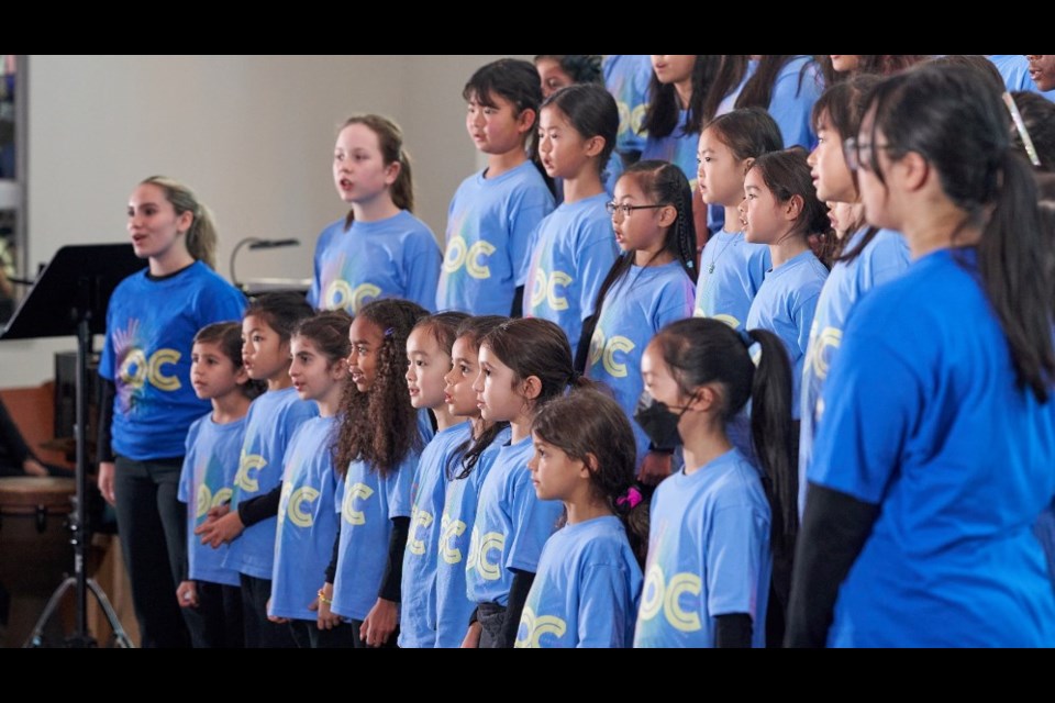 One of the ensembles from the Oakville Choir for Children and Youth. 