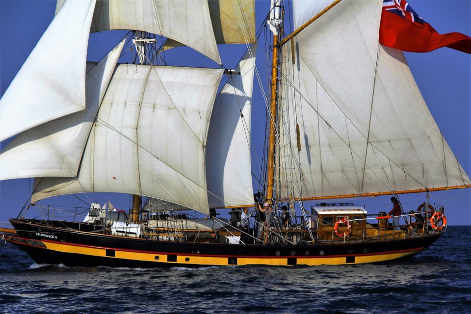 Members of the public were able to board and tour a tall ship that docked at Navy Hall in 2012. 