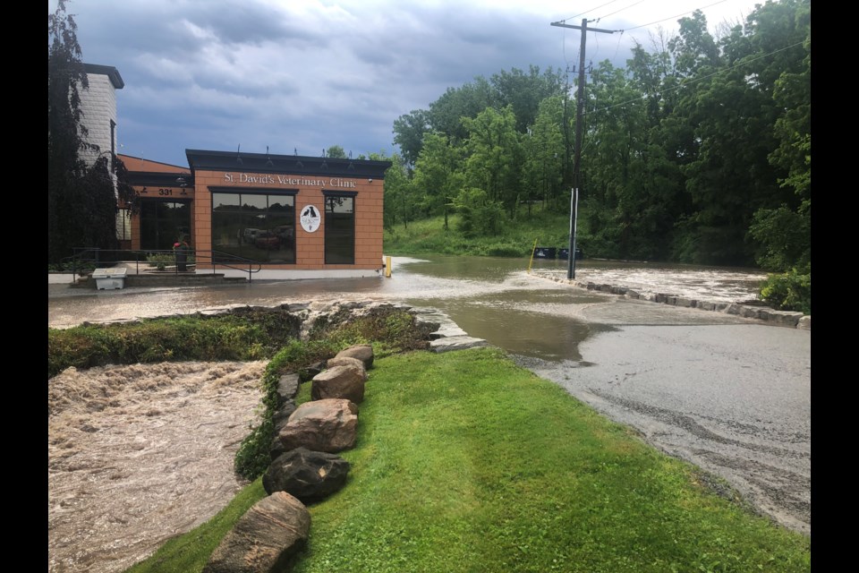 Flooding on Four Mile Creek Road in St. Davids