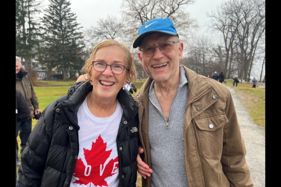 Mary Ann Enns and Vince Mayne are plunging into Lake Ontario for the second time this year. | Sharon Burns, File Photo
