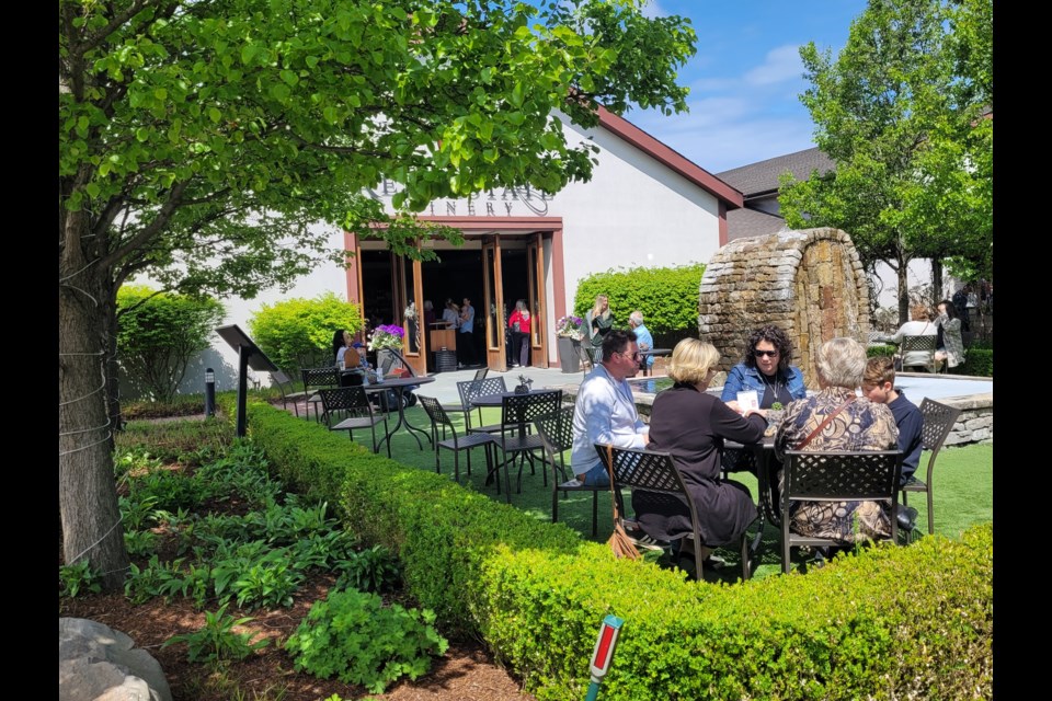 It was a beautiful day to enjoy the Reif patio.