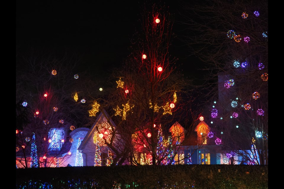 This elaborate display has been a popular spot for motorists to slow down and look in awe for the past few Christmases. 