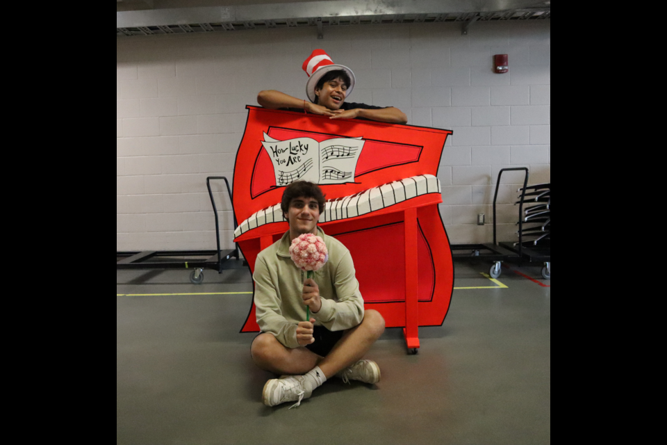 Alex Bergshoeff plays the Cat in the Hat and Avery Kaspar is Horton in one of two productions of Seussical Jr. Saturday, July 20 at the First Ontario PAC. 