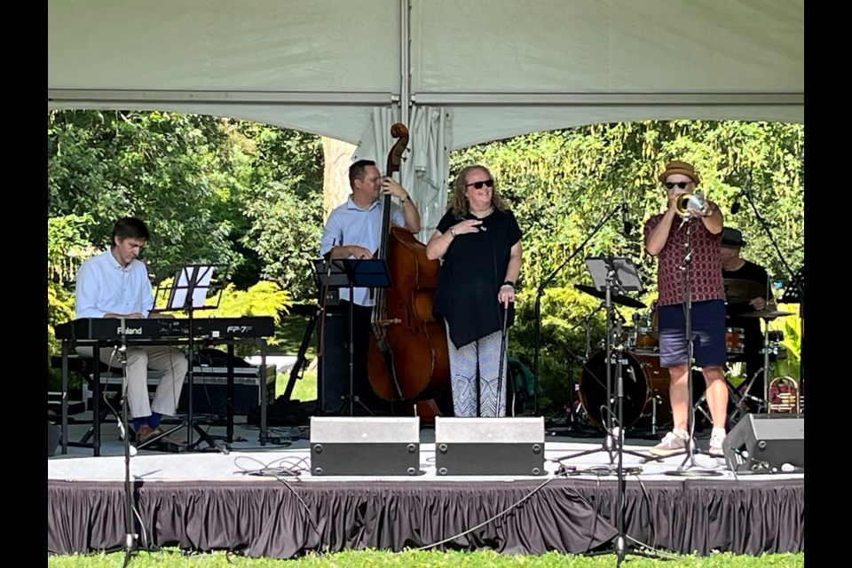 Heather Bambrick and her band performed on the Upper Stage Saturday afternoon