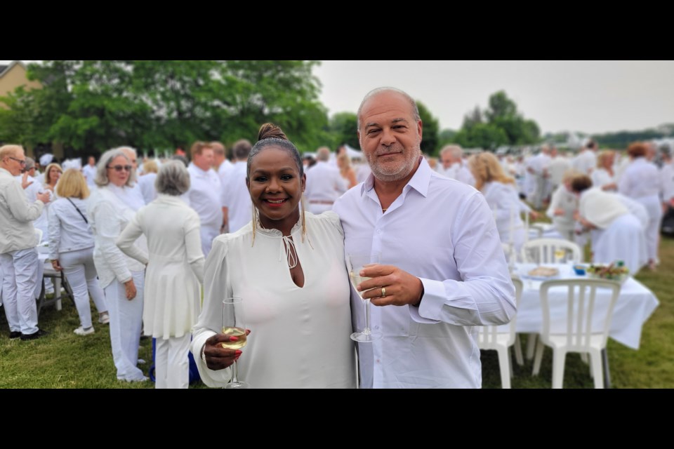 Chamber of Commerce president Minerva Ward with Anthony Annunziata, president of Tourism Partnership of Niagara. 
