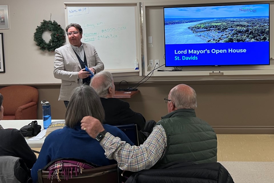 Lord Mayor Gary Zalepa hosted his first of five village visits in St. Davids Thursday, Jan. 9. | Sharon Burns