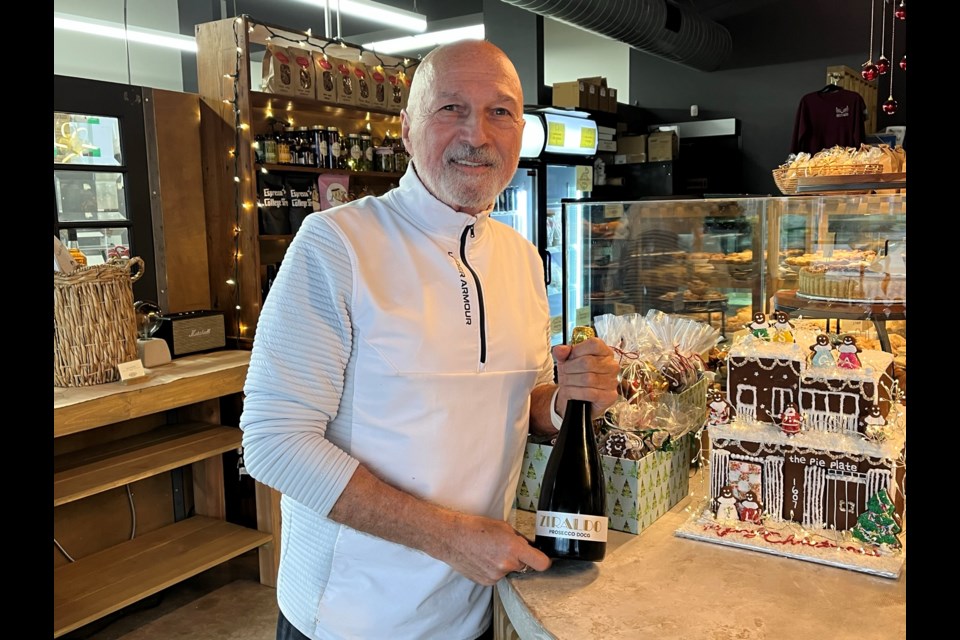 Donald Ziraldo's new Ziraldo Prosecco can be purchased at the Pie Plate in Virgil