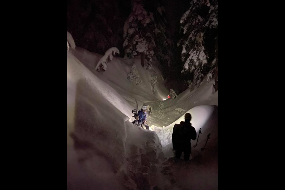 Two 16-year-old snowboarders were rescued from avalanche terrain on Mount Seymour Friday night after going out of bounds. 