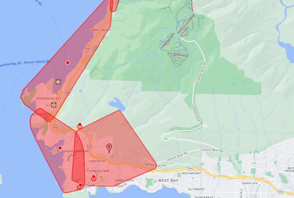 power-outage-west-vancouver-bowen-island-lions-bay