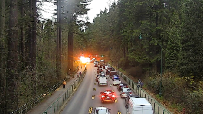 1 sent to hospital following rollover on Vancouver Causeway - North Shore  News