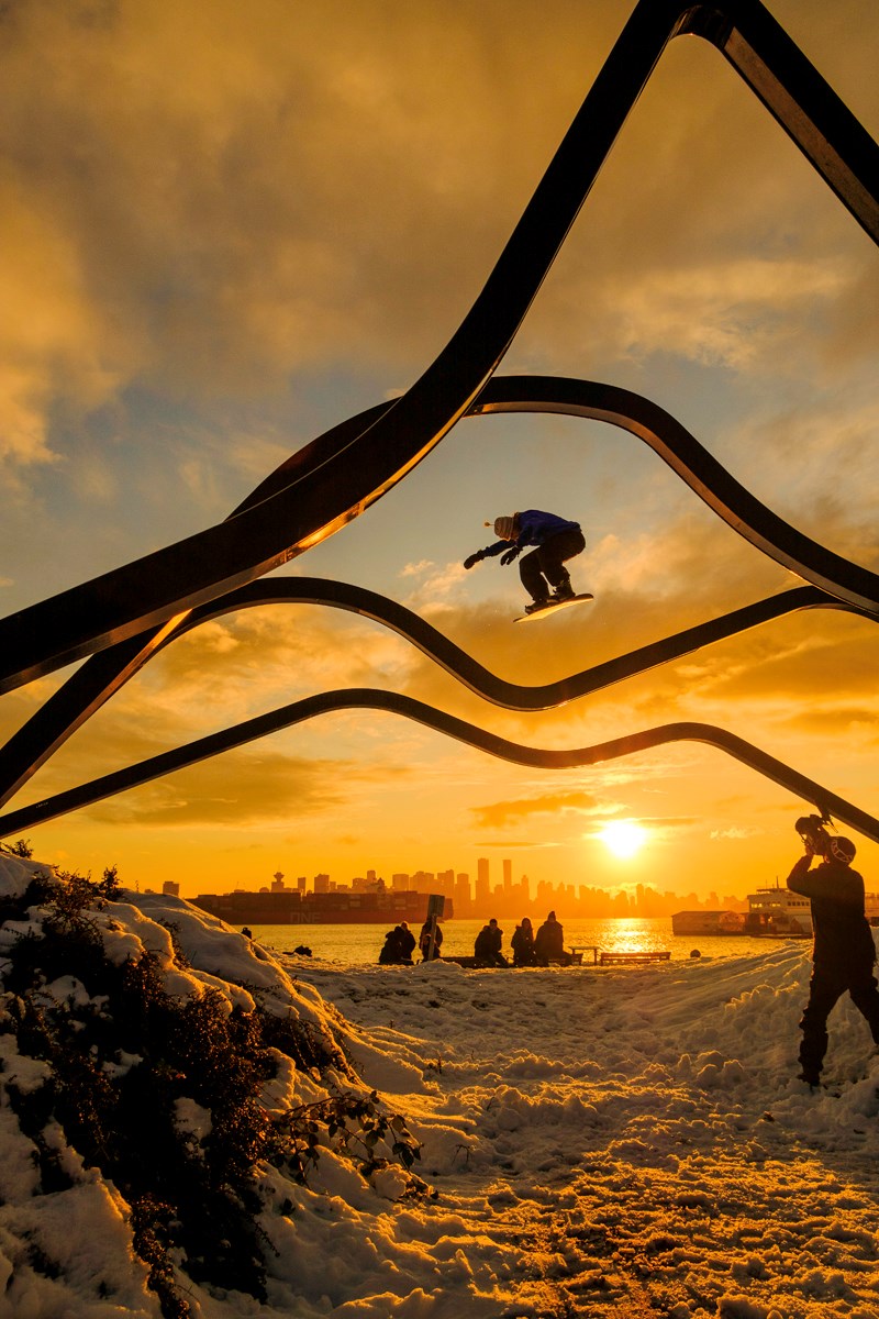 Pool pakket Piket Check out this epic urban snowboard photo from North Vancouver - Burnaby Now
